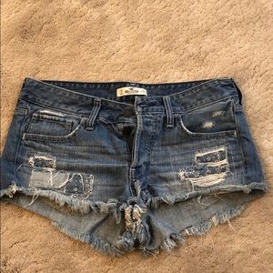 Hollister Low Rise Denim Shorts